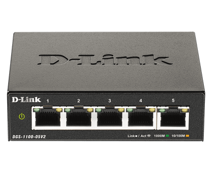 Commutateur intelligent géré Gigabit 5 ports D-Link DGS-1100-05V2