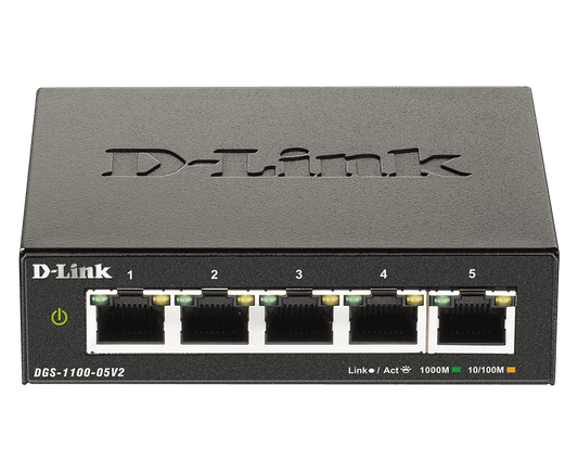 Commutateur intelligent géré Gigabit 5 ports D-Link DGS-1100-05V2