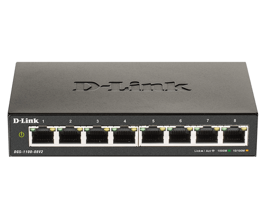 Commutateur Gigabit intelligent géré à 8 ports D-Link DGS-1100-08V2