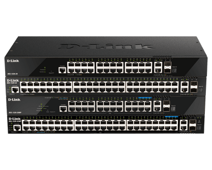 Commutateur intelligent empilable D-Link DGS-1520-28, 24 ports Gigabit + 4 liaisons montantes 10G