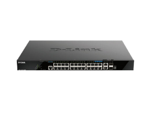 The D-Link DGS-1520-28MP is a high-performance, Layer 3 managed Gigabit switch that supports Smart PoE+ with a total PoE budget of 370W. Designed for business-critical network environments, it integrates advanced protocols like ERPS, RADIUS/TACACS+ authentication, and IPv4/v6 routing to ensure uptime, efficiency, and security. Includes 20 PoE ports, jumbo frame support, and a rugged 1U design suitable for enterprise-grade deployments.