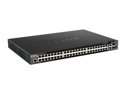 The D-Link DGS-1520-52MP is a full-featured Layer 3 PoE switch designed for high-density network deployments. With 44 Gigabit PoE ports, 4 multi-Gigabit 2.5G PoE ports, and high-speed 10G uplink options, it delivers maximum connectivity and scalability. This rackmount switch also supports TAA compliance, robust management protocols, and a 370W PoE power budget, making it ideal for enterprise and managed networking environments.