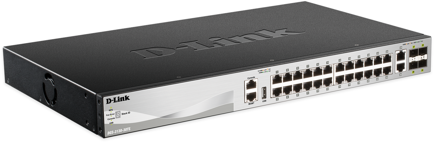 Commutateur Gigabit géré D-Link DGS-3130-30TS 30 ports