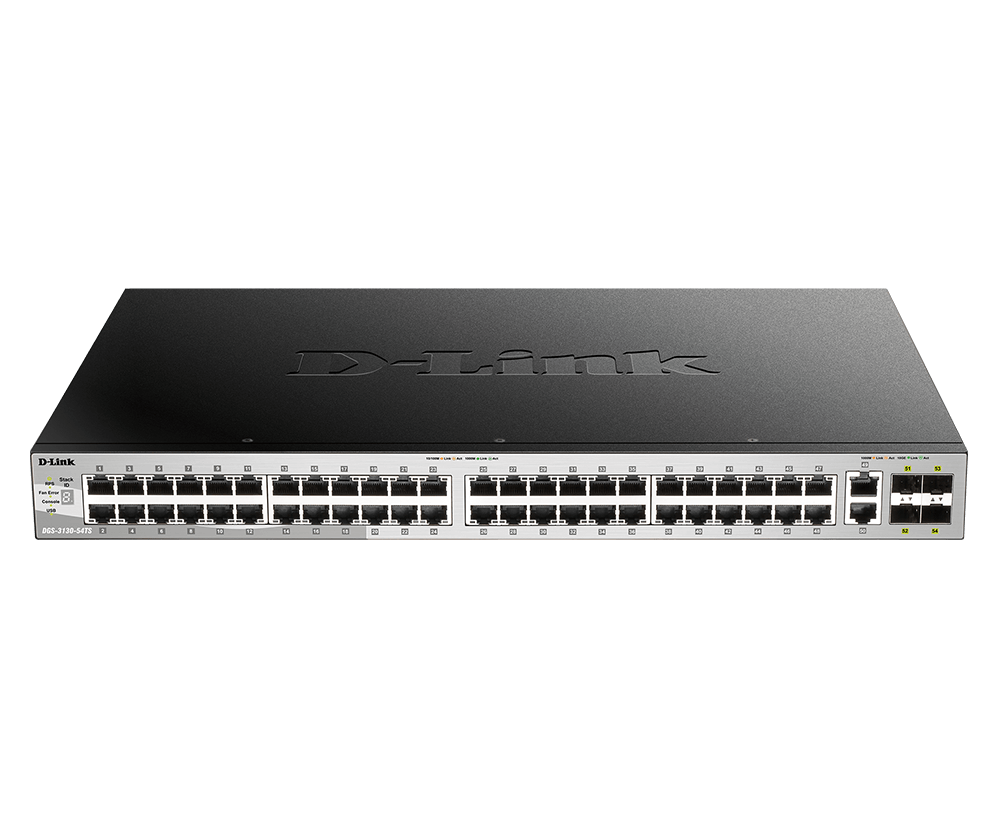 Commutateur géré empilable L3 54 ports D-Link DGS-3130-54TS