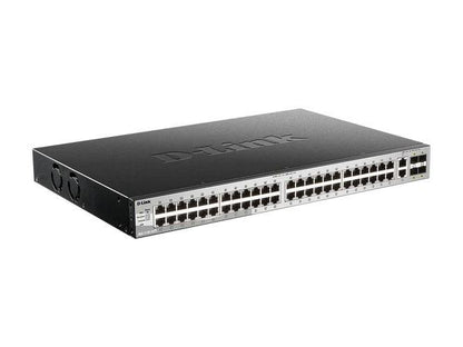The D-Link DGS-3130-54TS is a Layer 3 Stackable Managed Switch designed for high-volume enterprise networking. It features 48 Gigabit Ethernet ports, 2 10GBASE-T ports, and 4 10G SFP+ ports, providing powerful bandwidth aggregation and flexible deployment options. Advanced features like IGMP snooping, static routing, and Layer 3 protocols make it ideal for scalable managed environments requiring performance and redundancy.
