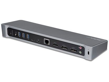 4K USB-C Dock, Triple UHD 4K Monitor Docking Station, Mac &amp; Windows, USB C to HDMI &amp; DisplayPort, 100W Power Delivery, 5x USB 5Gbps Hub