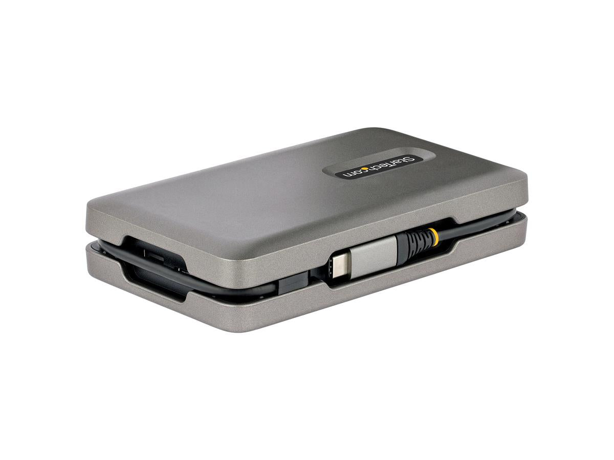 The StarTech USB-C Multiport Adapter enhances productivity with a compact, travel-ready docking solution. Featuring support for 4K60Hz HDMI and 1080p VGA outputs (depending on GPU), this adapter transforms a USB-C port into a comprehensive connectivity hub. With high-speed USB-A ports, Gigabit Ethernet, and Power Delivery charging, it's ideal for mobile professionals.