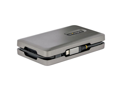 The StarTech USB-C Multiport Adapter enhances productivity with a compact, travel-ready docking solution. Featuring support for 4K60Hz HDMI and 1080p VGA outputs (depending on GPU), this adapter transforms a USB-C port into a comprehensive connectivity hub. With high-speed USB-A ports, Gigabit Ethernet, and Power Delivery charging, it's ideal for mobile professionals.