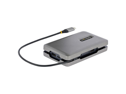 The StarTech USB-C Multiport Adapter enhances productivity with a compact, travel-ready docking solution. Featuring support for 4K60Hz HDMI and 1080p VGA outputs (depending on GPU), this adapter transforms a USB-C port into a comprehensive connectivity hub. With high-speed USB-A ports, Gigabit Ethernet, and Power Delivery charging, it's ideal for mobile professionals.