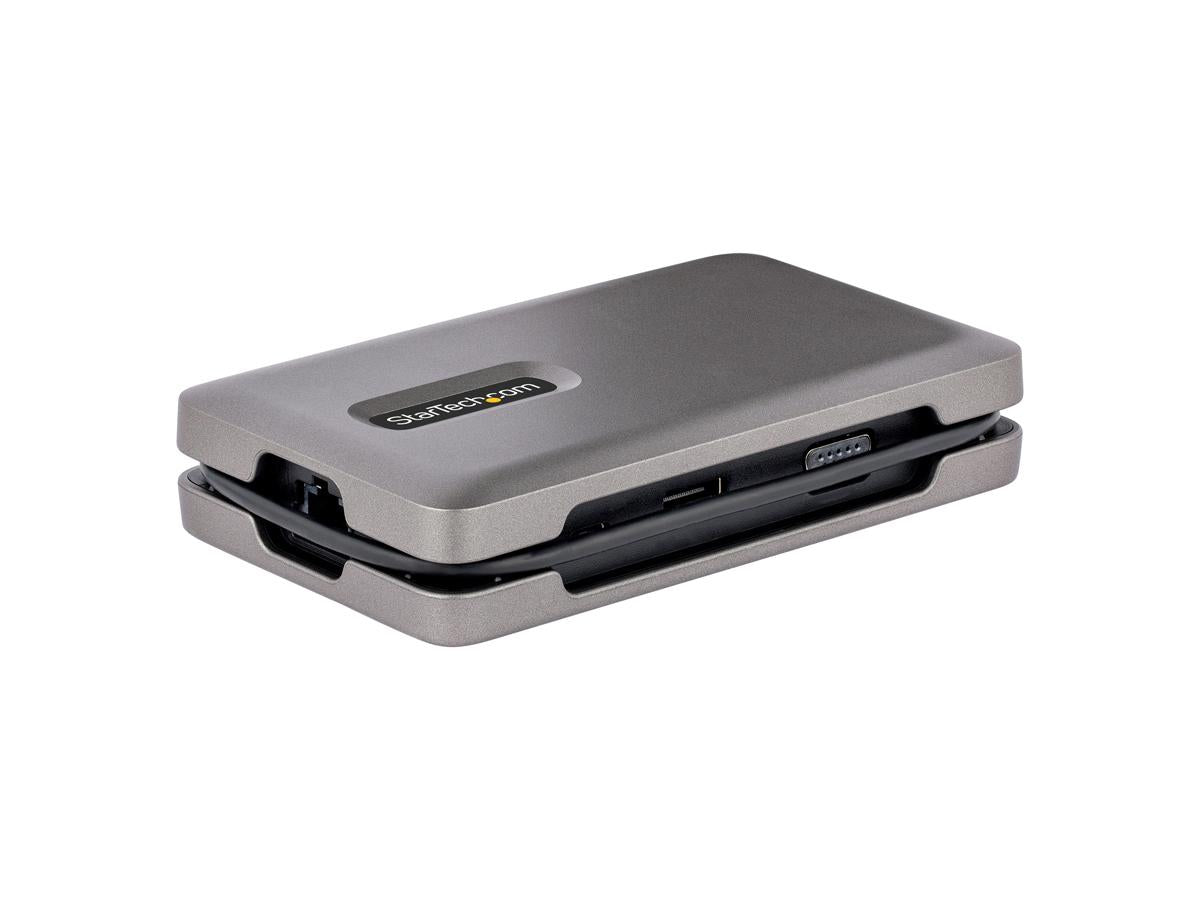 The StarTech USB-C Multiport Adapter enhances productivity with a compact, travel-ready docking solution. Featuring support for 4K60Hz HDMI and 1080p VGA outputs (depending on GPU), this adapter transforms a USB-C port into a comprehensive connectivity hub. With high-speed USB-A ports, Gigabit Ethernet, and Power Delivery charging, it's ideal for mobile professionals.