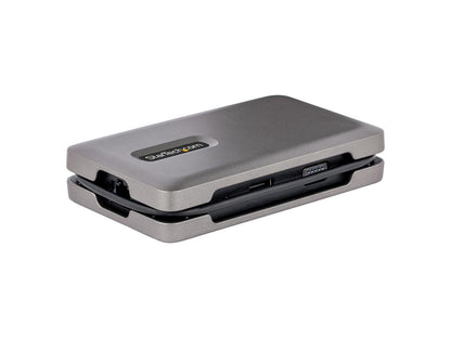 The StarTech USB-C Multiport Adapter enhances productivity with a compact, travel-ready docking solution. Featuring support for 4K60Hz HDMI and 1080p VGA outputs (depending on GPU), this adapter transforms a USB-C port into a comprehensive connectivity hub. With high-speed USB-A ports, Gigabit Ethernet, and Power Delivery charging, it's ideal for mobile professionals.