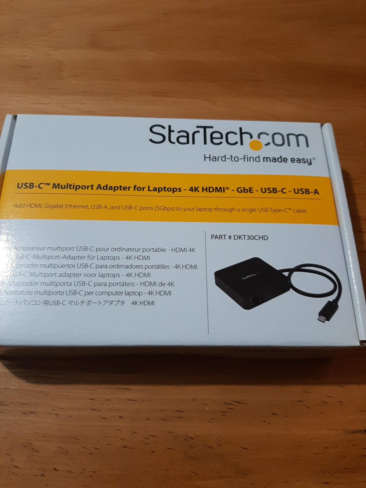 Adaptateur multiport USB-C StarTech avec HDMI 4K et GbE - DKT30CHD
