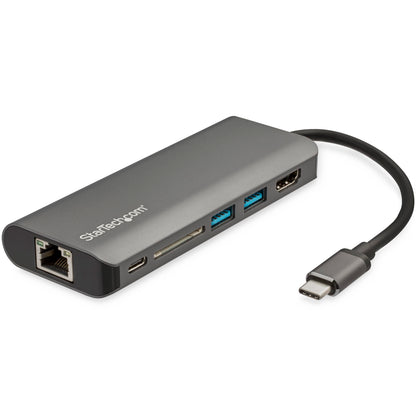 Adaptateur multiport USB-C StarTech avec HDMI 4K, alimentation 60 W et Gigabit Ethernet