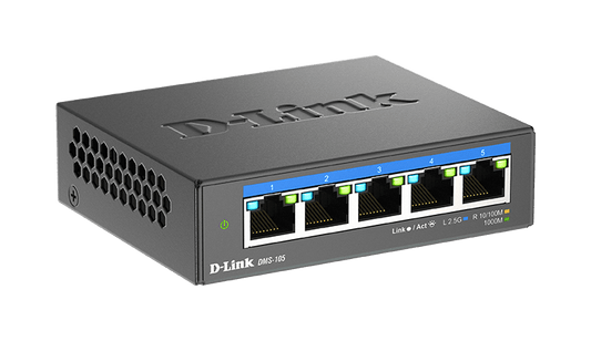 D-LINK DMS-105 5-Port Multi-Gigabit Unmanaged Ethernet Switch