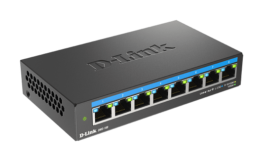 Commutateur de bureau non géré multi-Gigabit 8 ports D-LINK DMS-108