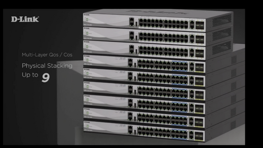 Commutateur PoE multi-gigabit L2+ 30 ports D-LINK DMS-3130-30PS 400 Gbit/s 740 W