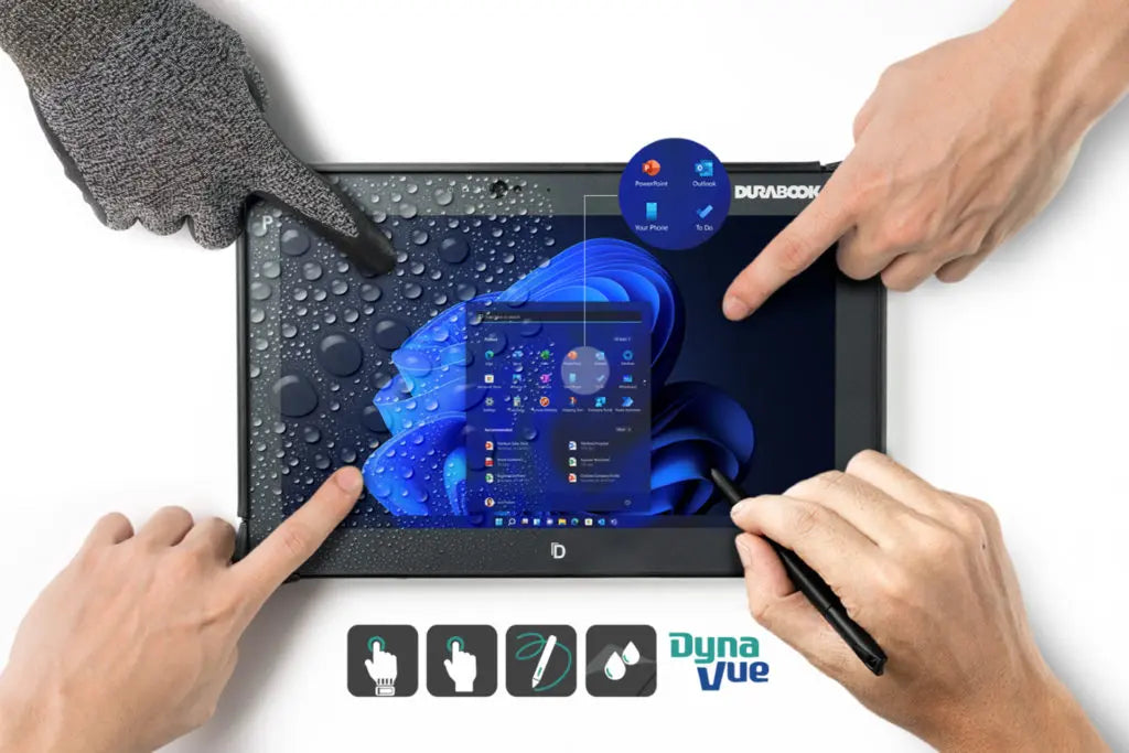 Stylet et attache DURABOOK R11 pour écran tactile capacitif