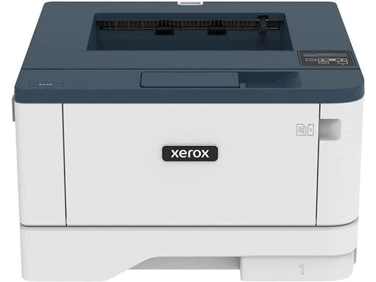 The Xerox B310/DNI is a high-performance monochrome laser printer designed for small and medium-sized businesses as well as home offices. With print speeds of up to 42 pages per minute and support for automatic duplex printing, it delivers fast, efficient output. Equipped with both wired and wireless connectivity, this compact printer supports a variety of platforms and mobile printing solutions, ensuring dependable performance in versatile environments.