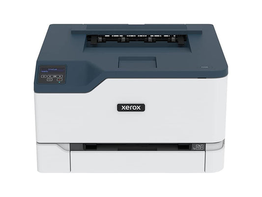 The Xerox C230 Color Printer delivers fast, high-quality laser printing at up to 24 pages per minute in both color and black-and-white. Designed for small offices and professionals, it offers built-in Wi-Fi, Ethernet, and USB connectivity, making setup easy with Smart Start Installer. With automatic two-sided printing, a 250-sheet input tray, and support for various media types, the C230 is ideal for efficient, cost-conscious workplaces.