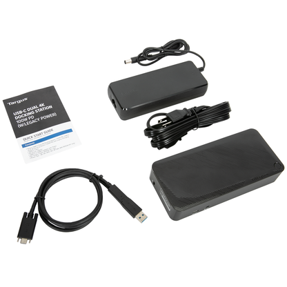 Station d'accueil universelle Targus USB-C DV4K avec alimentation 100 W, noire