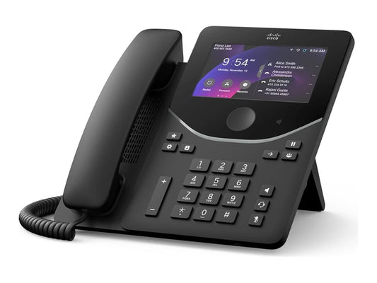 Téléphone de bureau Cisco 9871 sans radio TAA, noir carbone