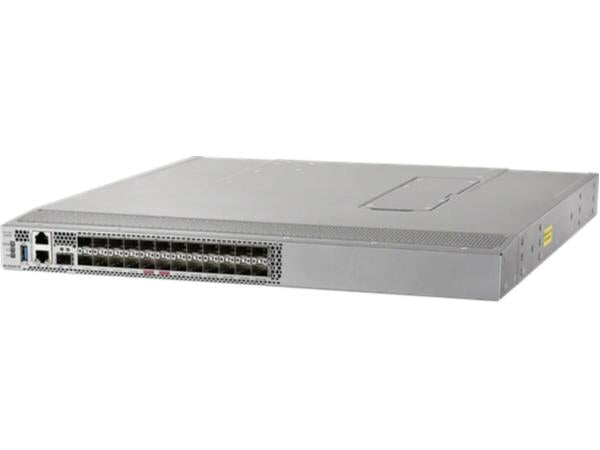 The Cisco MDS 9124V 64G Fibre Channel switch offers robust connectivity with 24 active ports and integrated 32G software, packaged in an exhaust airflow configuration. Designed for enterprise-level SAN environments, it delivers high-performance Fibre Channel networking with TAA compliance, ideal for government and commercial sectors.
