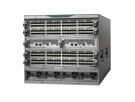 The Cisco MDS 9706 V2 BaseConfig includes a modular chassis equipped with two Supervisor-4 modules and three FAB-3 crossbar switching fabric modules, delivering robust scalability and performance for enterprise data centers. It features 4 expansion slots (1 free), redundant 3000W hot-plug power supplies, and complies with multiple industry standards. Designed for reliability, it accommodates demanding workloads in high-density SAN environments.