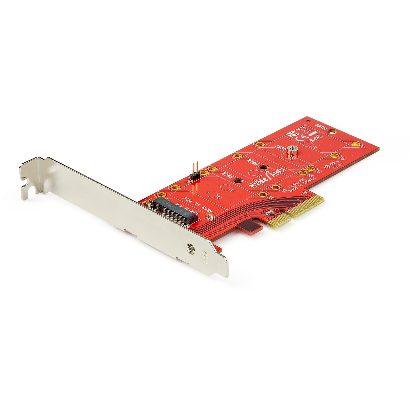 StarTech Dual M.2 PCIe SSD Adapter, NVMe/AHCI Support