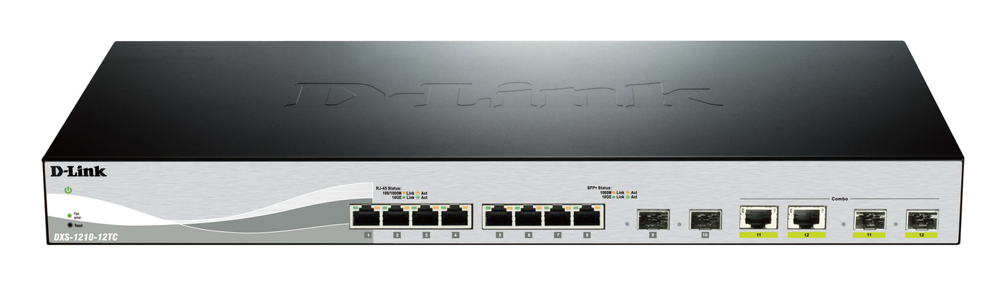 D-Link DXS-1210-12SC 12-Port 10G Smart Managed Switch
