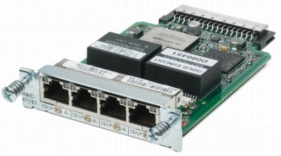 Carte d'interface réseau Cisco Clear Channel T1/E1 à 4 ports (HWIC-4T1/E1)