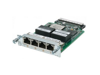 The Cisco 4-Port Clear Channel T1/E1 HWIC (HWIC-4T1/E1) is a high-speed WAN interface card designed to deliver flexible, scalable connectivity for enterprise networks. Featuring integrated CSU/DSU per port and configurable E1 termination, this compact module offers deployment versatility while supporting 4 RJ-48C T1/E1 ports and up to 2.048 Mbps data transfer per link.