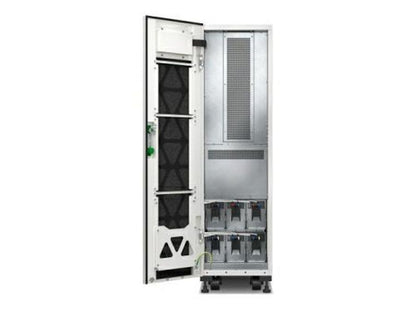 The APC EASY UPS 3S is a 20 kVA, 208V 3-phase online UPS system designed for high-demand enterprise environments. Tailored for internal battery configuration and featuring a 5x8 startup, this UPS ensures continuous performance during power disruptions. It delivers dependable power protection with versatile installation flexibility.