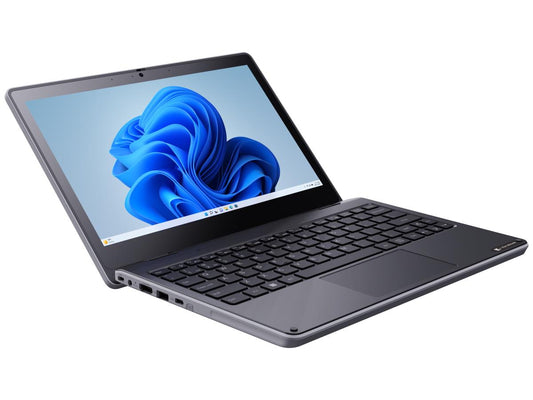 The Dynabook E11-A2221ED is a compact 11.6-inch Windows 11 Professional Education notebook powered by an Intel N100 processor. Designed with an HD touchscreen, 8GB LPDDR5 RAM, and 128GB eMMC storage, it's tailored for reliable performance in educational and professional environments. Enhanced by Wi-Fi 6, spill-resistant keyboard, and a 1.9MP webcam, it blends portability with productivity.