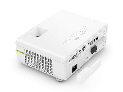 The BENQ EH700 is a high-performance laser projector featuring 4000 ANSI lumens brightness, Full HD 1080p resolution, and a dynamic contrast ratio of 3,000,000:1. Designed for rich multimedia experiences, it includes LAN connectivity, integrated speakers, and a built-in Android 9 OS to support USB plug-n-play and app downloads. With its flexible throw ratio and compact design, the EH700 is ideal for meetings, classrooms, and media presentations.