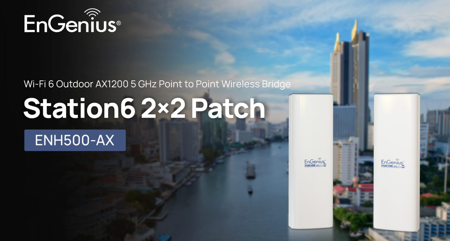 EnGenius ENH500-AX 5GHz Wi-Fi 6 Outdoor Wireless Bridge