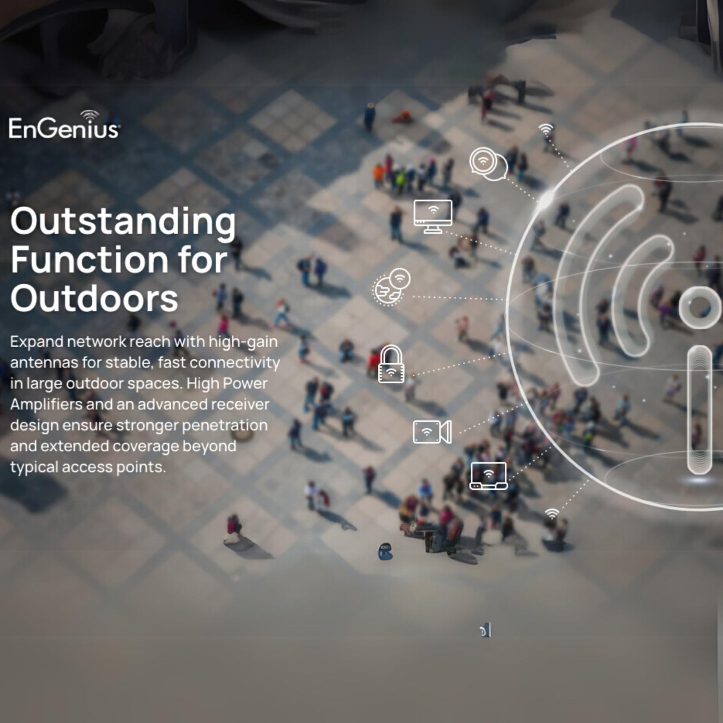 ENGENIUS ENH500-AX KIT 5GHz Wi-Fi 6 Outdoor Bridge (2 Units)