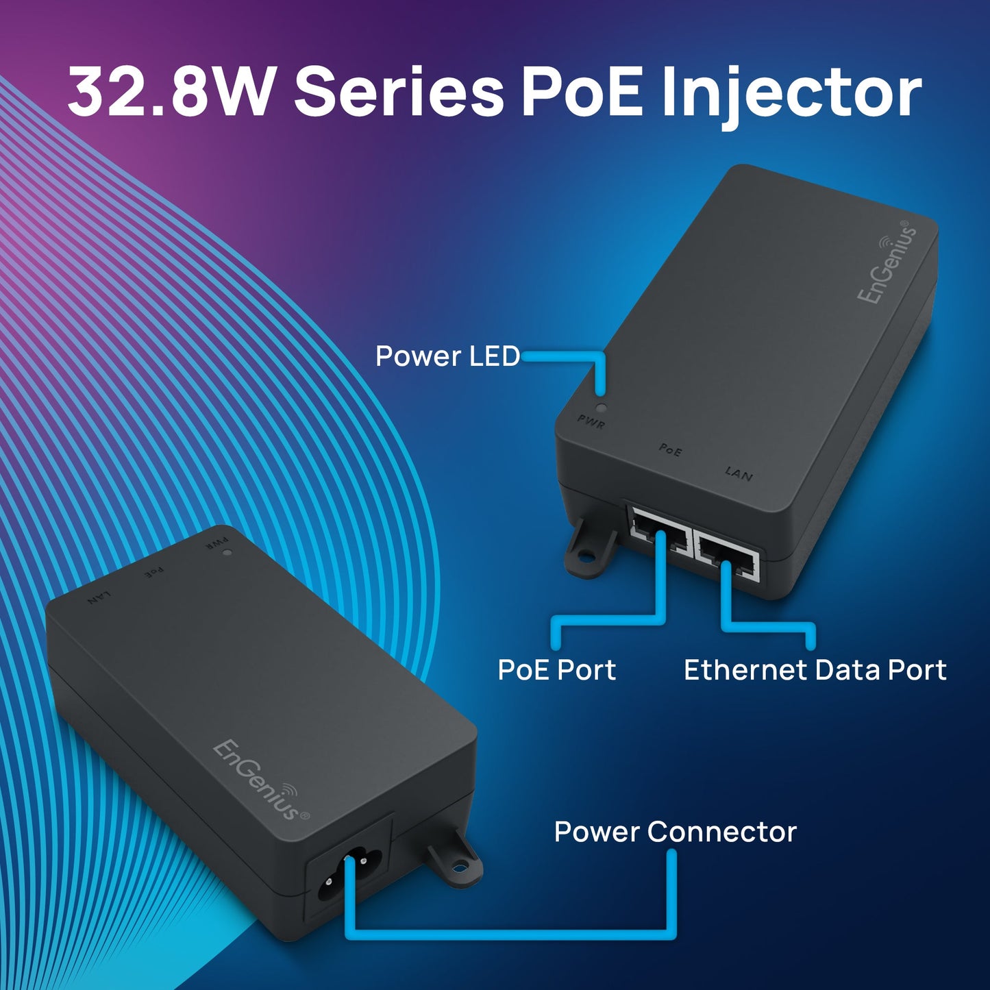 Adaptateur PoE Gigabit ENGENIUS EPA5006GP 32 W