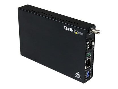 Convert and extend a Gigabit Ethernet connection over fiber using the Gigabit SFP of your choice. This reliable and compact media converter supports 1.25 Gbps transfer over wired connections and is TAA compliant, making it ideal for government or enterprise deployments. Includes a 2-year warranty and essential accessories for straightforward installation.