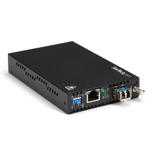 StarTech ET91000SM10 Convertisseur de média fibre GbE SM LC 10 km