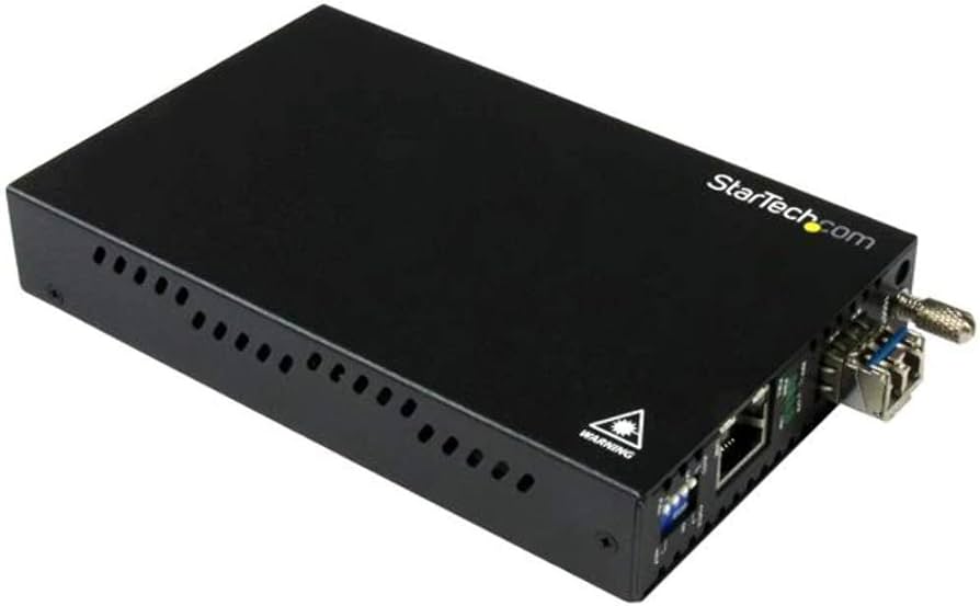 StarTech ET91000SM20 Convertisseur de média fibre GbE SM LC 20 km