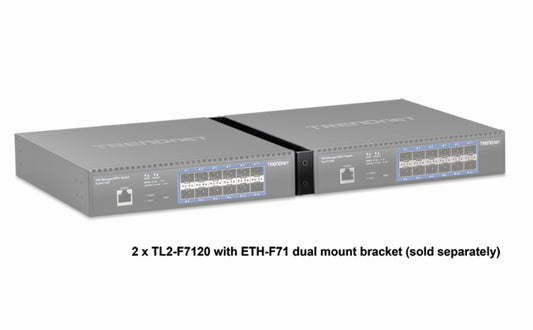 Kit de montage en rack double TRENDnet TL2-F7120 pour commutateurs TL2-FG7120