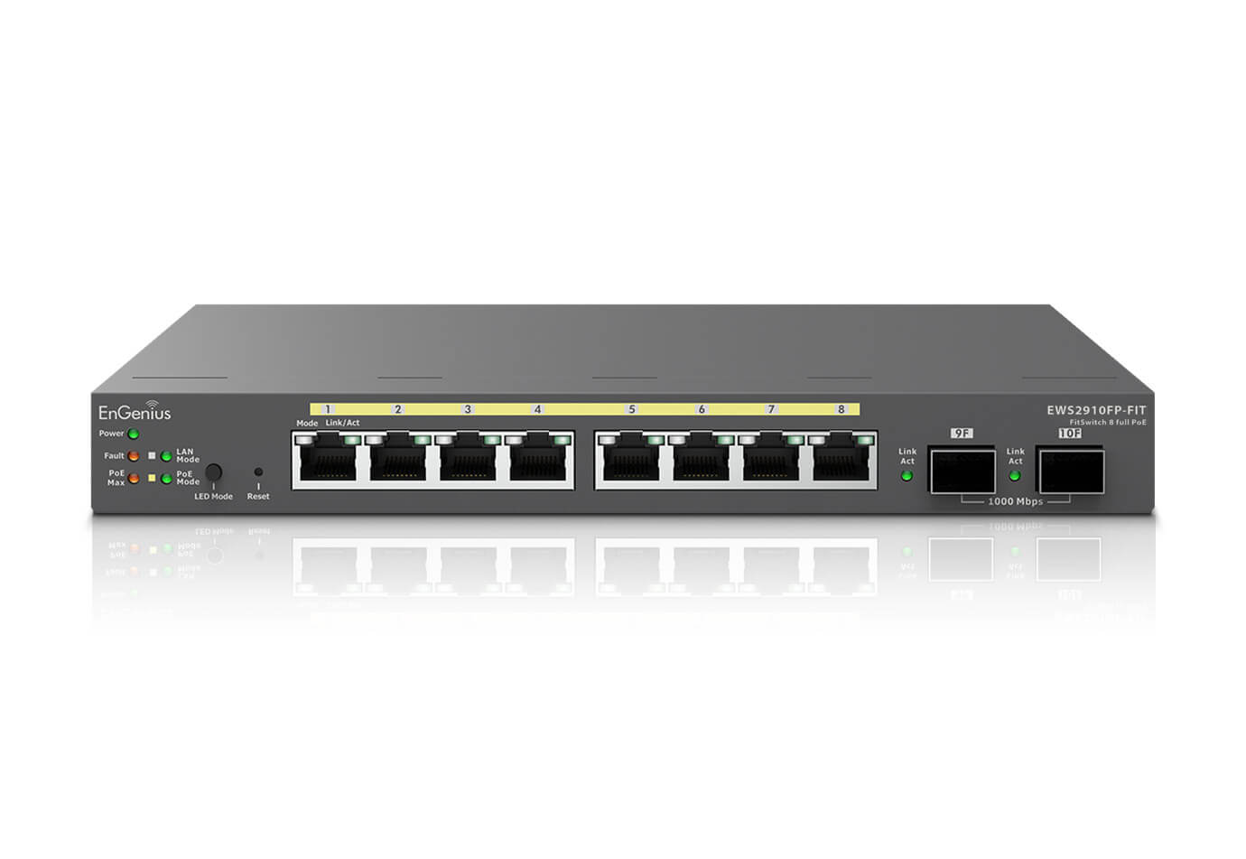 EnGenius EWS2910FP-FIT 8-Port Gigabit PoE+ Managed Switch with SFP Uplinks