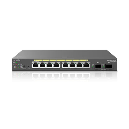 ENGENIUS EWS2910P-FIT 8-Port Gigabit PoE+ L2+ Switch with 2 SFP, 55W Budget