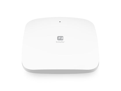 The EnGenius Fit Managed EWS356-FIT is a high-performance Wi-Fi 6 indoor access point offering dual-band speeds of up to 574 Mbps on 2.4 GHz and 1200 Mbps on 5 GHz. Designed for flexible network architectures, it supports both cloud and on-premises management. This device is ideal for SMBs seeking scalable, secure wireless connectivity.