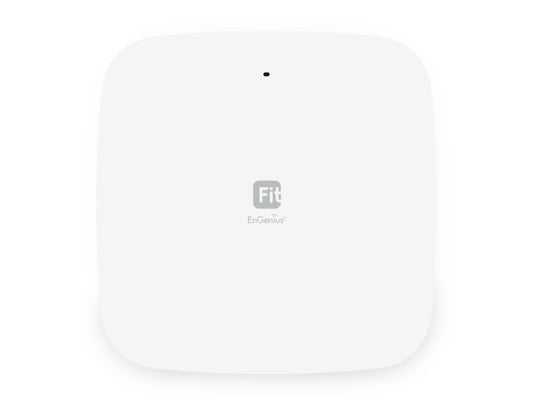 The EnGenius Fit Managed EWS356-FIT is a high-performance Wi-Fi 6 indoor access point offering dual-band speeds of up to 574 Mbps on 2.4 GHz and 1200 Mbps on 5 GHz. Designed for flexible network architectures, it supports both cloud and on-premises management. This device is ideal for SMBs seeking scalable, secure wireless connectivity.