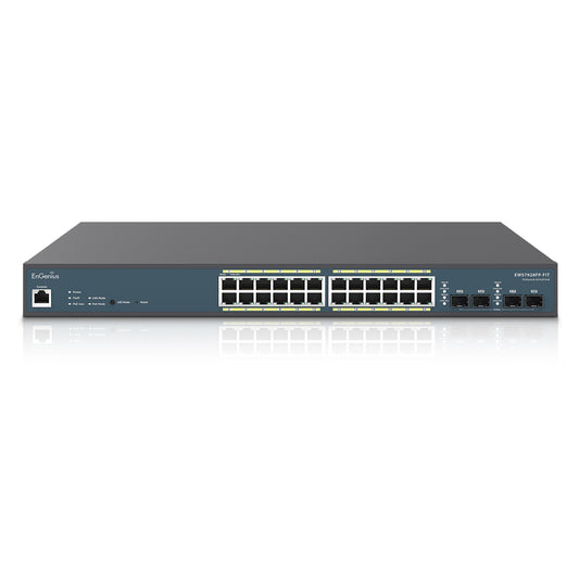 Commutateur Gigabit PoE+ L2+ EnGenius EWS7928FP-FIT 24 ports avec budget de 410 W