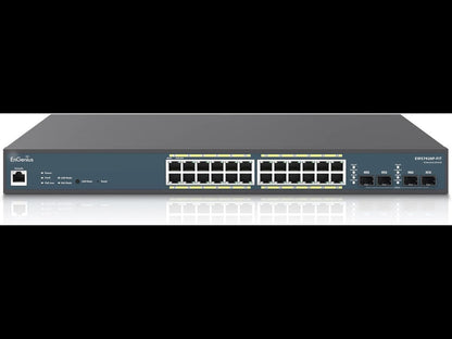 EnGenius EWS7928P-FIT 24-Port GbE PoE+ L2+ Switch with 4 SFP, 240W PoE Budget