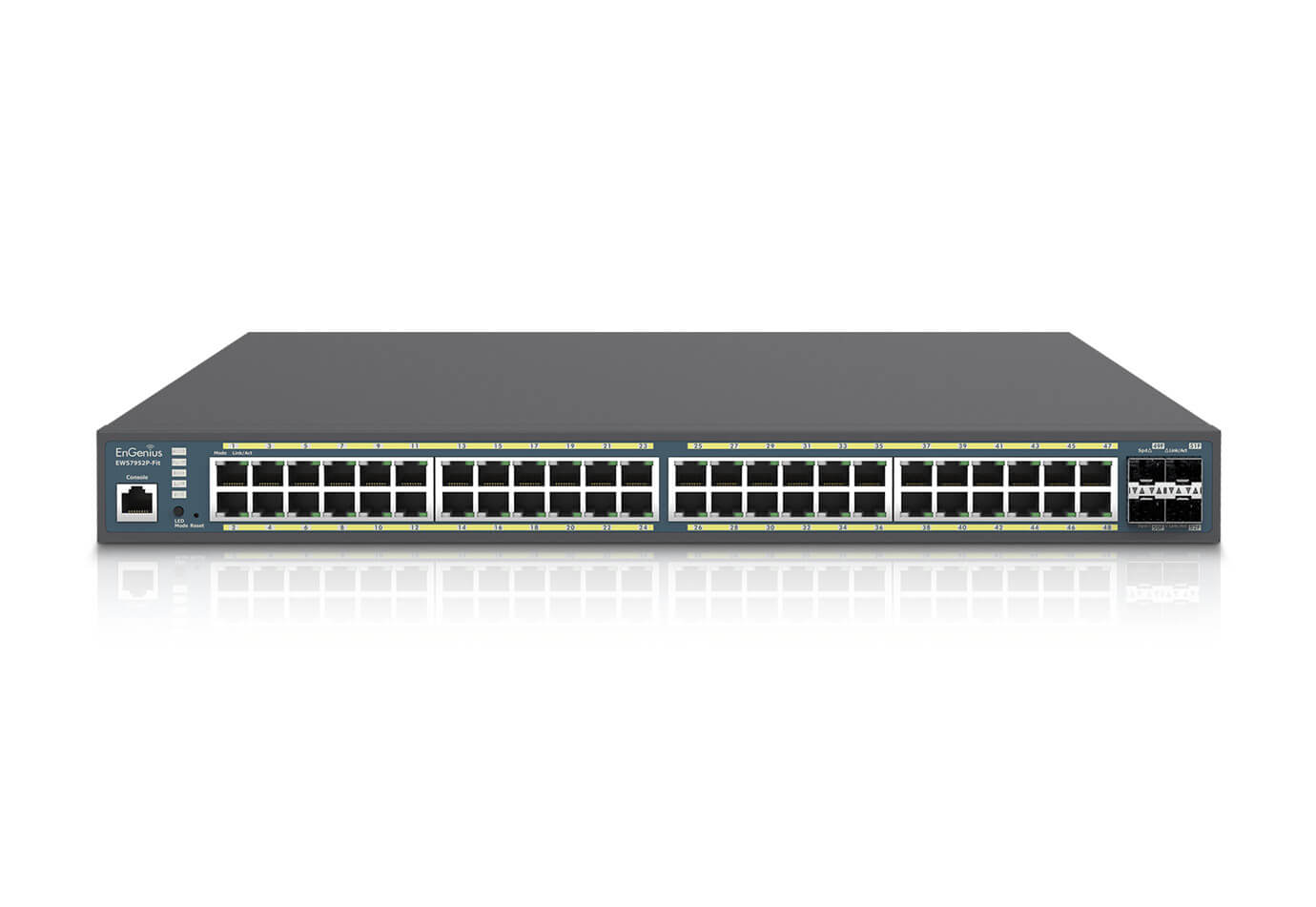 EnGenius Fit EWS7952P-FIT 48-Port Gigabit PoE+ L2+ Switch with 410W Budget