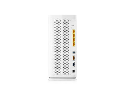 The ZYXEL EX7710-B0 is a high-speed, tri-band wireless router featuring WiFi 6E technology, ideal for bandwidth-intensive applications in modern network environments. Designed for the US market and compliant with RoHS standards, it offers up to 10 Gbps data transfer rates and 7 Ethernet ports for versatile connectivity.