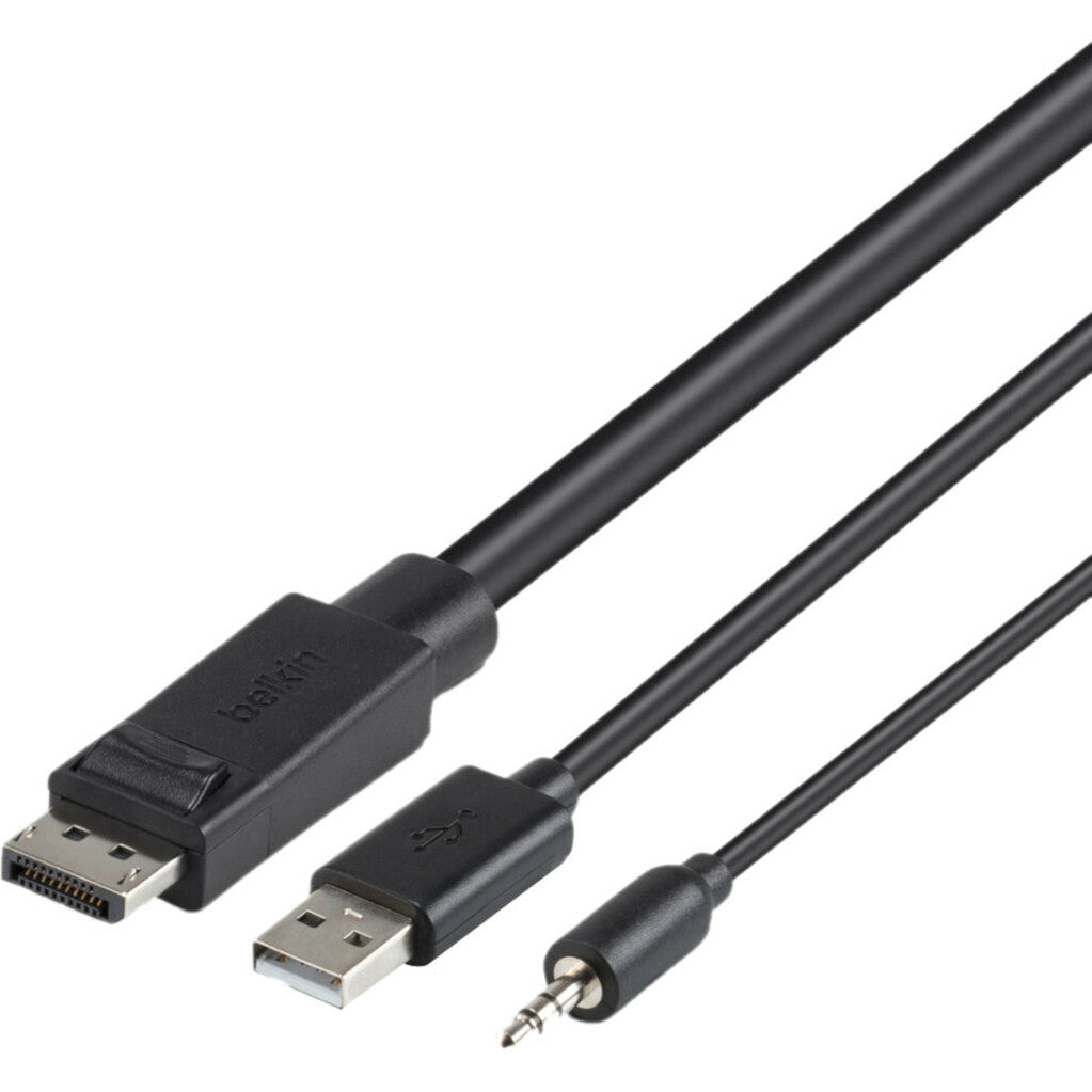 Belkin 6ft TAA Compliant DisplayPort + USB + Audio KVM Cable